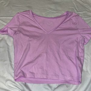 Purple crop top